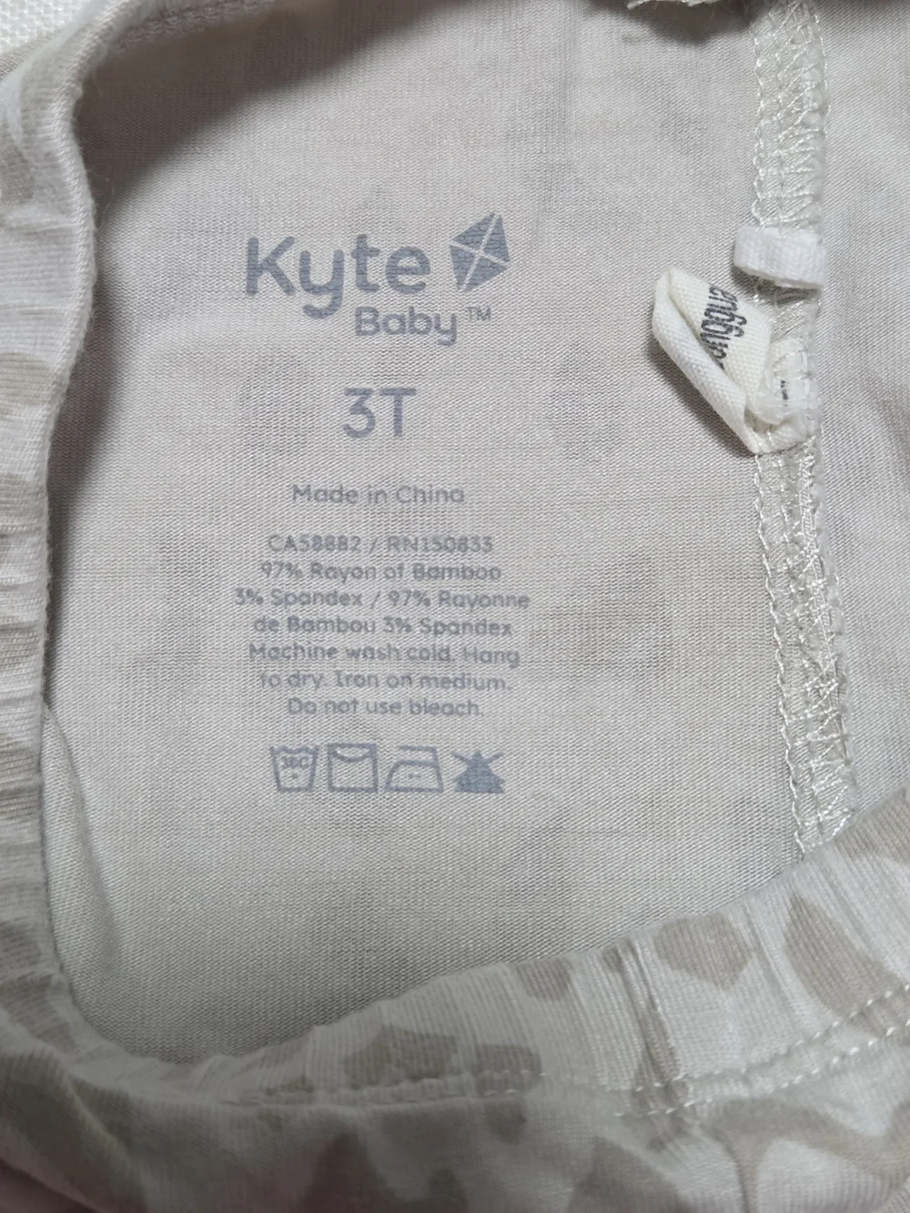 Kyte BABY Girls Beige Leopard Print Leggings